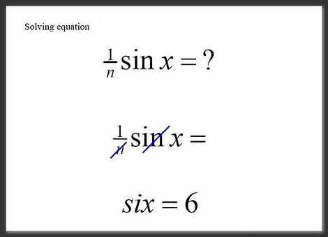 Student Exam - Equation Sin Six